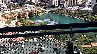 hood n. pulls hang back a white bitch at rub-down the cosmo in vegas