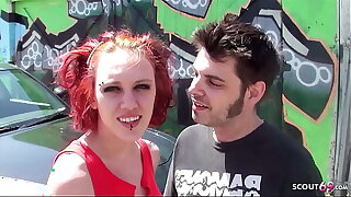 Skinny Redhead Punk Teen Mystick Moons Pickup be useful to Immersed Place Fuck
