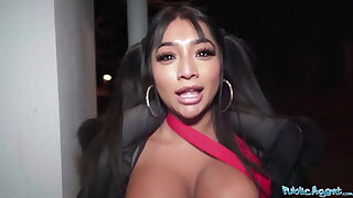 Public Agent Sexy Asian with fantasitc tits and ass seduced by his Rizz